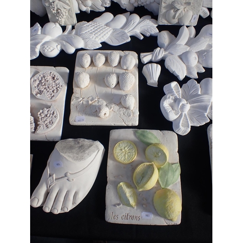 85 - A COLLECTION OF CAST PLASTER ORNAMENTS

and similar (some a/f)