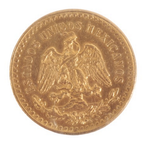 652 - A 1946 MEXICAN GOLD 50 PESOS

the obverse portraying 'The Angel of Independence' holding a laurel wr... 