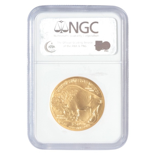 653 - A 2006 USA GOLD BUFFALO $50 COIN

the reverse depicts a native American and the obverse an American ... 