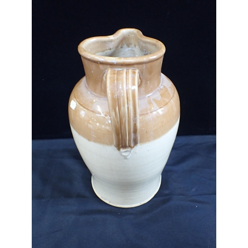 110 - A LARGE SALTGLAZED STONEWARE PITCHER

40cm high, late 19th century