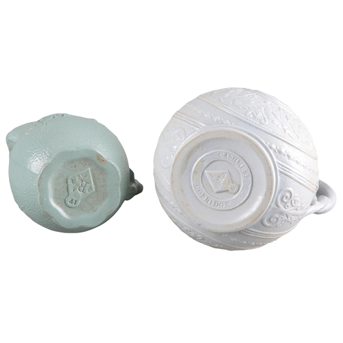 65 - A STONEWARE JUG BY RIDGWAY & CO.

19th century, moulded in relief with scenes from the poems of Robe... 