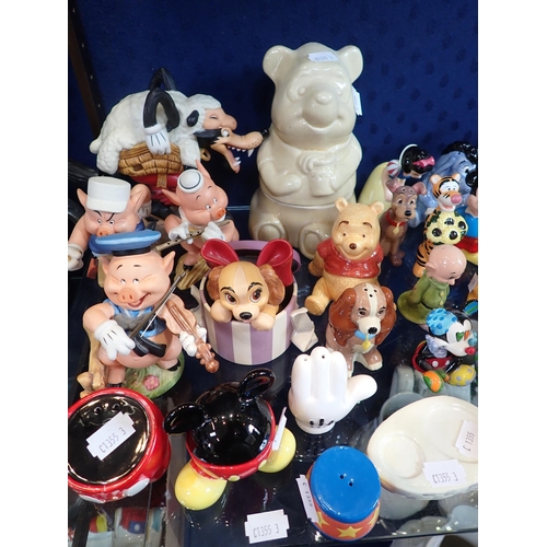 71 - A COLLECTION OF DISNEY BRANDED ITEMS

mostly ceramic, animals and film characters