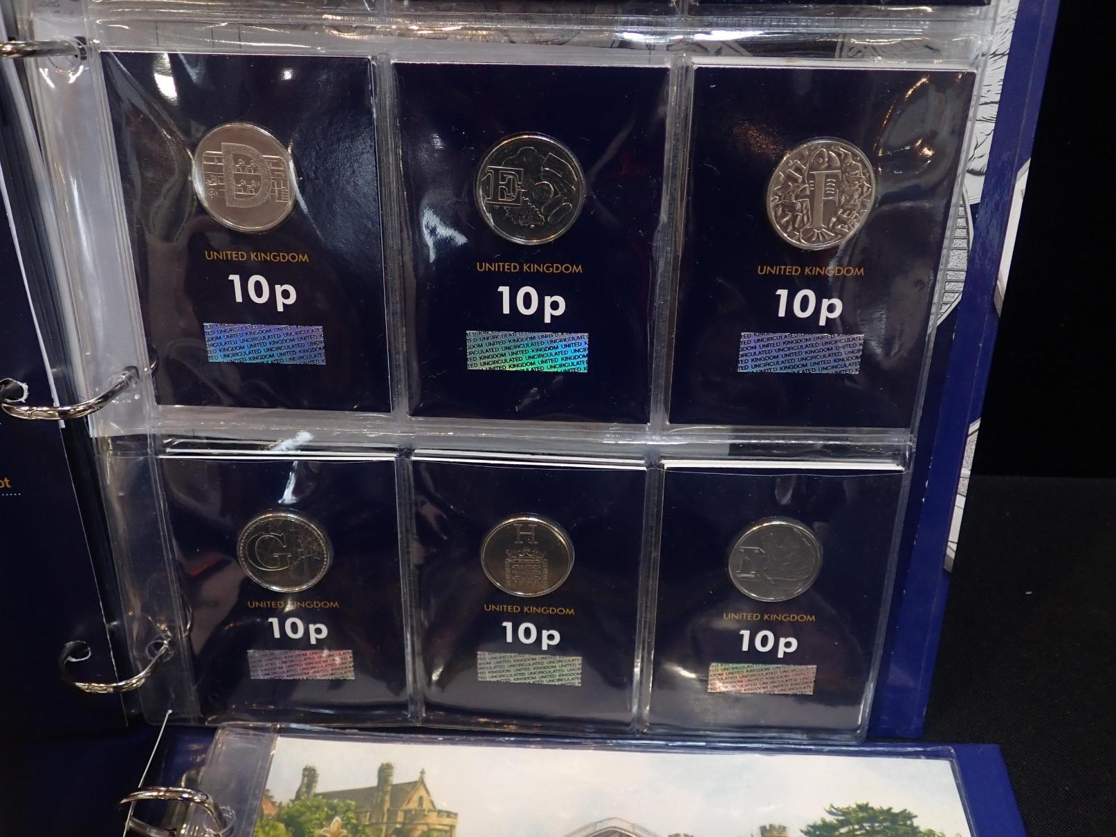 THREE CHANGE CHECKER COIN FOLDERS including a certified complete ...