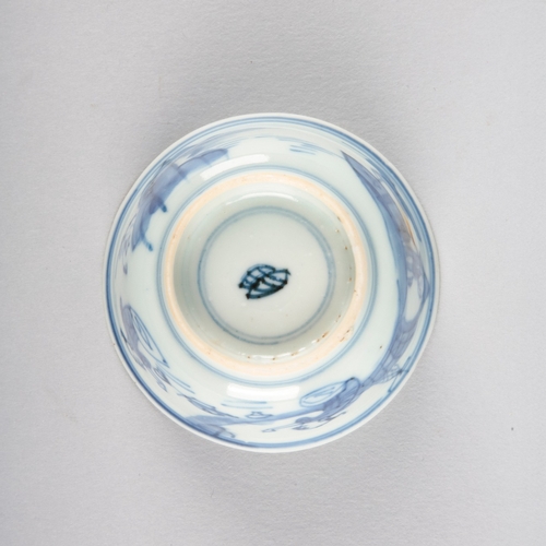 91 - A PAIR OF CHINESE BLUE AND WHITE CUPS AND SAUCERS

both cups and saucers marked to the base, probabl... 