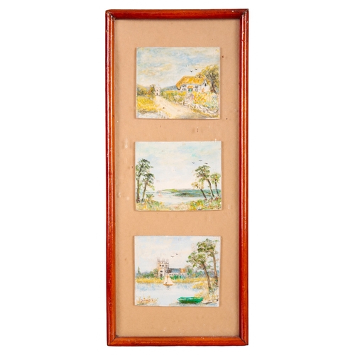 38 - 19TH CENTURY ENGLISH SCHOOL, Shoulder length portraits of a husband and wife

oil paintings, boards ... 