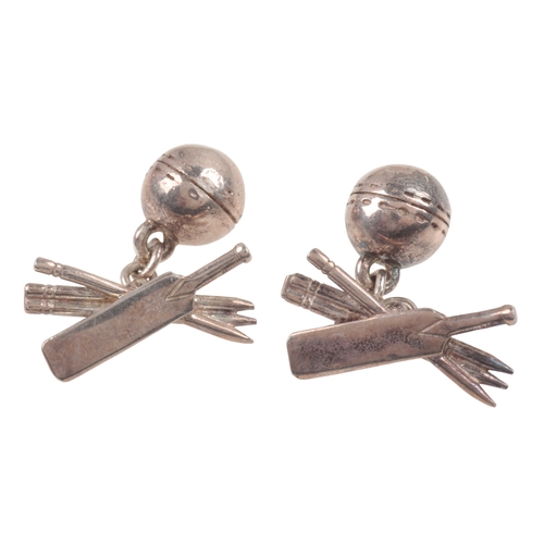 308 - A PAIR OF SILVER 