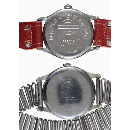 504 - BENTIMA: A STAINLESS STEEL BRACELET WATCH

with manual wind movement, silver dial, subsidiary second... 