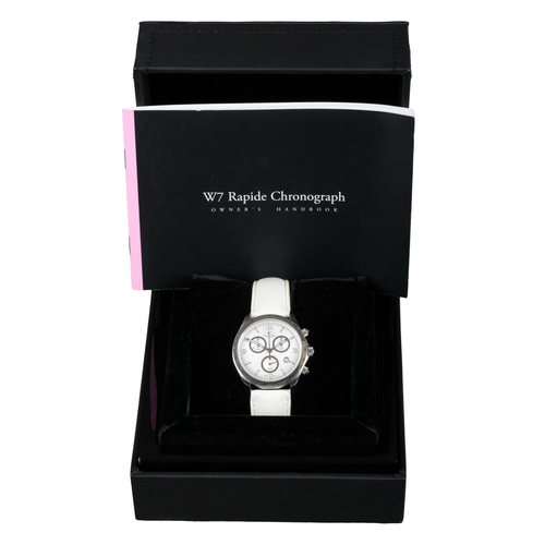511 - CHRISTOPHER WARD: A W7 RAPIDE CHRONOGRAPH STAINLESS STEEL WRISTWATCH

with quartz movement, white di... 