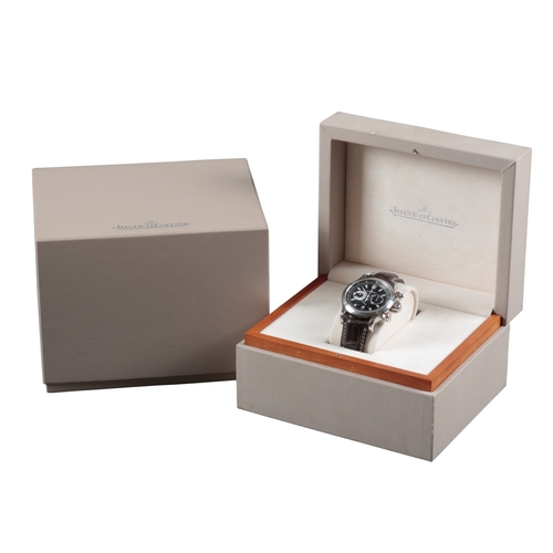 531 - JAEGER-LECOULTRE: A MASTERCOMPRESSOR CHRONOGRAPH STAINLESS STEEL WRISTWATCH

with automatic movement... 