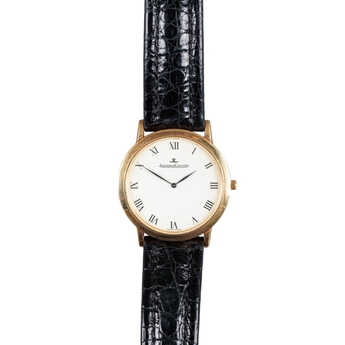 534 - JAEGER-LECOULTRE GENTILHOMME: AN ULTRA THIN 18CT GOLD DRESS WATCH

with manual wind movement, white ... 