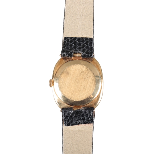 550 - PATEK PHILIPPE ELLIPSE: AN 18CT GOLD WRISTWATCH

with manual wind movement, dark blue dial, gold bat... 