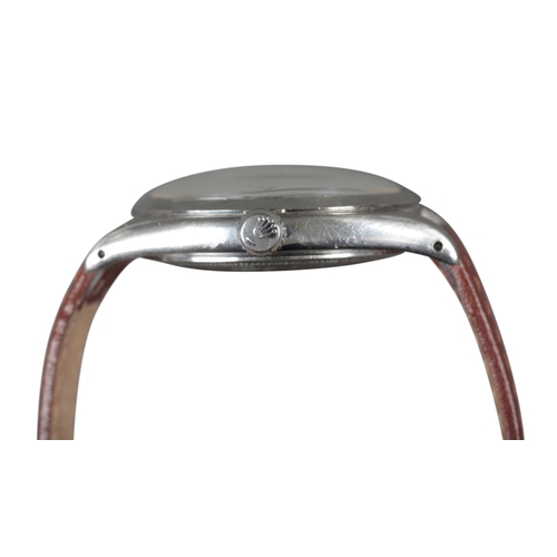 574 - TUDOR OYSTER PRINCE: A STAINLESS STEEL WRISTWATCH

with manual wind movement, silver dial, silver ba... 