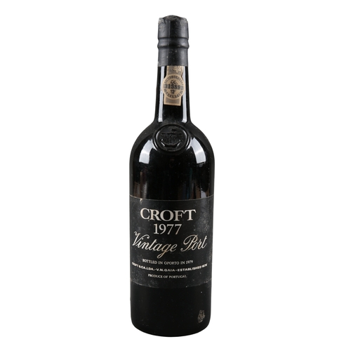 702 - CROFT VINTAGE PORT 1977

imported by Morgan Furze & Co, one 75cl bottle