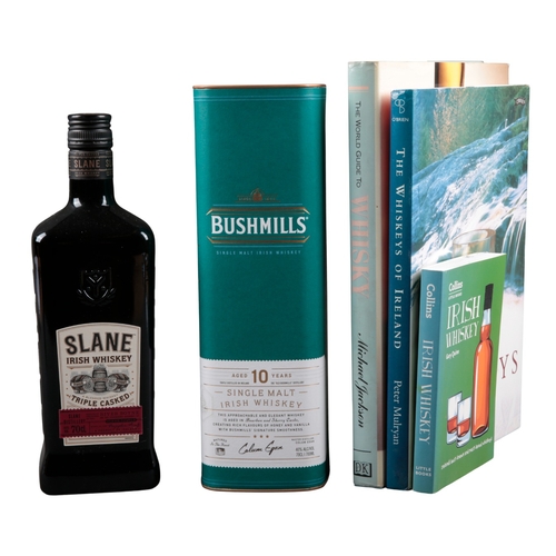 742 - BUSHMILLS 10 YEAR OLD SINGLE MALT IRISH WHISKEY

one 70cl bottle, boxed; together with Slane Triple ... 