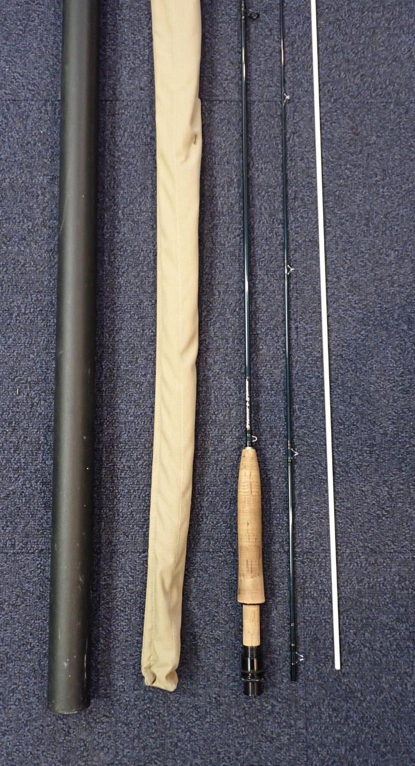 THOMPSON & THOMPSON: A TWO PIECE FLY ROD in its original canvas rod bag ...