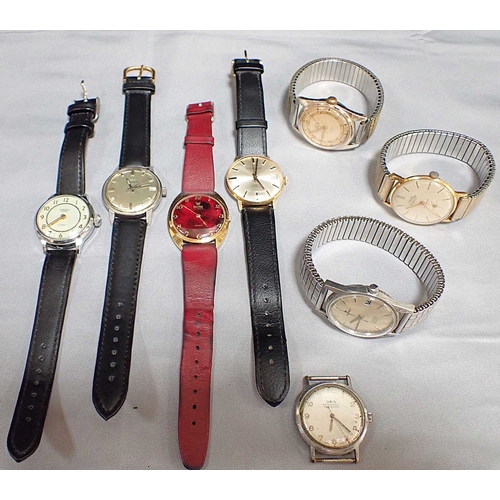 426 - BULLEN: A STAINLESS STEEL WRIST WATCHwith automatic movement, silver dial, silver Batten numerals, s... 