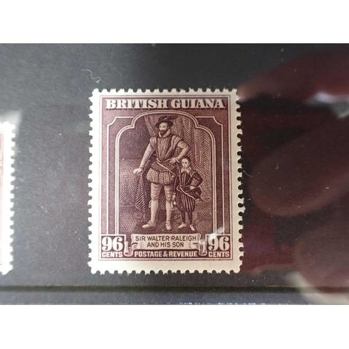 462 - ENVELOPE WITH FIVE COMPLETE MINT STAMP SETScomprising Bahamas, British Guyana, Dominica, and Fiji... 