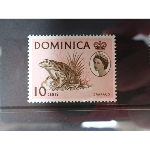 462 - ENVELOPE WITH FIVE COMPLETE MINT STAMP SETScomprising Bahamas, British Guyana, Dominica, and Fiji... 