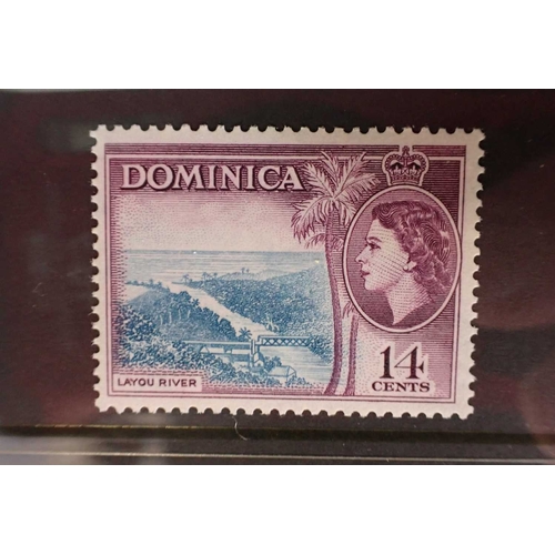 462 - ENVELOPE WITH FIVE COMPLETE MINT STAMP SETScomprising Bahamas, British Guyana, Dominica, and Fiji... 