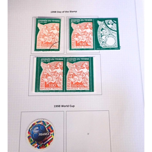 474 - A LARGE QUANTITY OF FRENCH STAMPS FROM EARLIES TO 2006including many complete sets (4 files)