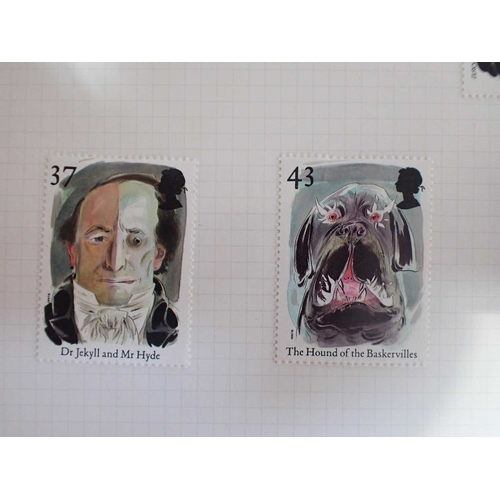 486 - MOSTLY GB STAMP COLLECTIONwith QE mint from late 1960s to circa. 2017 in 12 vols, commems and defins... 