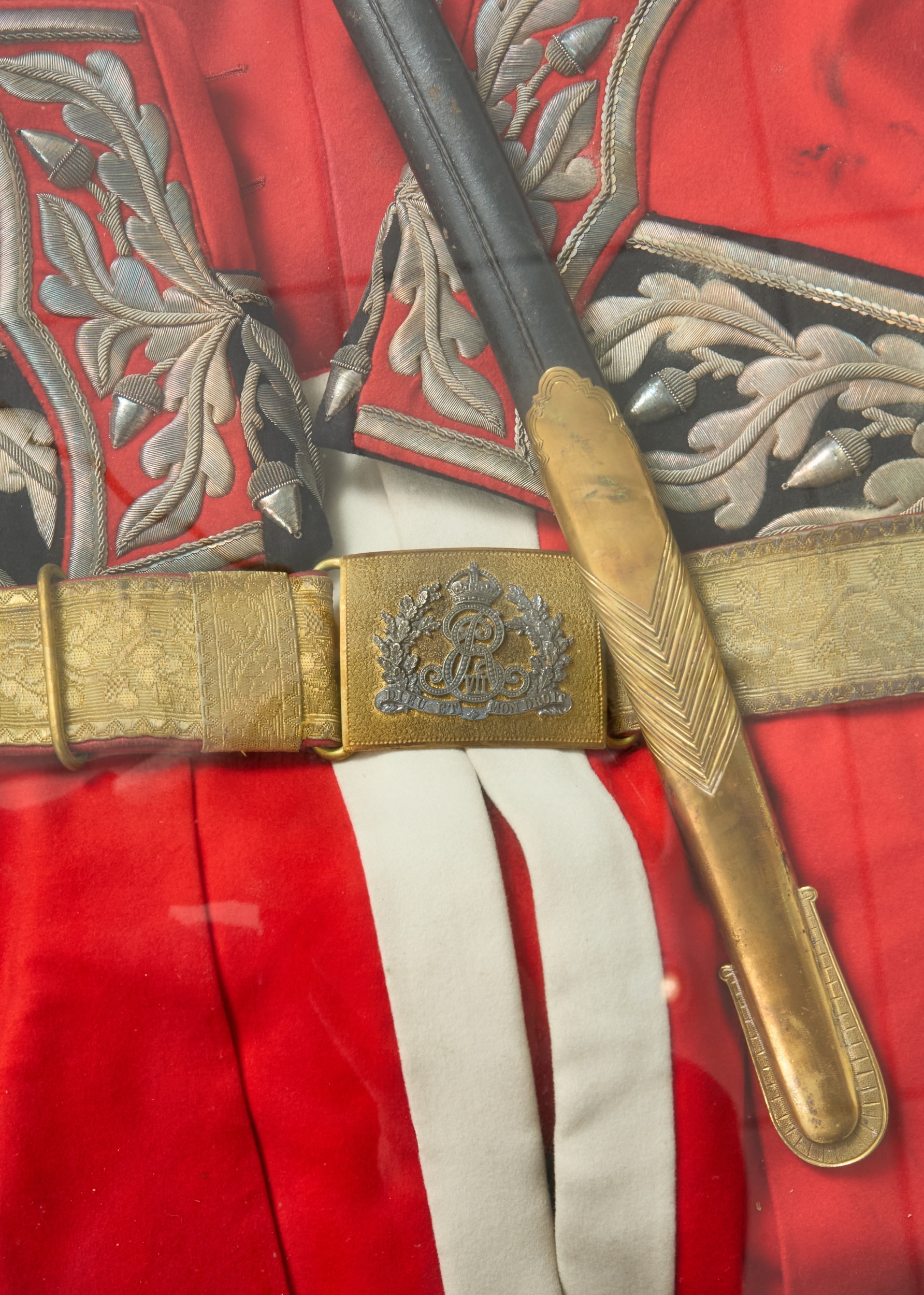 A COLLECTION OF UNIFORMS AND CEREMONIAL ATTIRE BELONGING TO LT. COLONEL ...