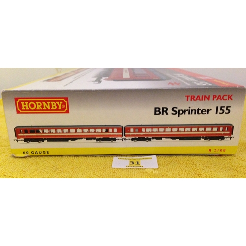 31 - HORNBY R2108 BR SPRINTER 155 TRAIN PACK