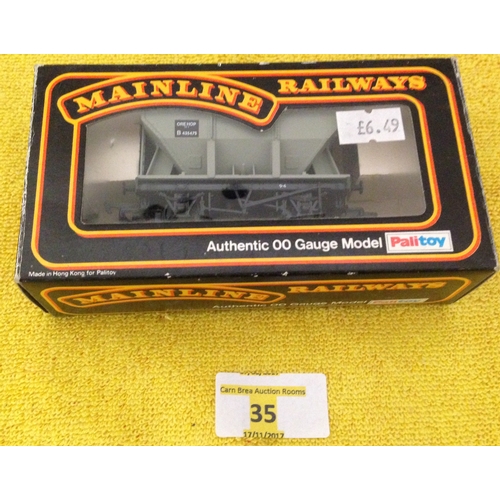 35 - MAINLINE RAILWAYS HOPPER WAGON BR GREY CAT NO 37-159