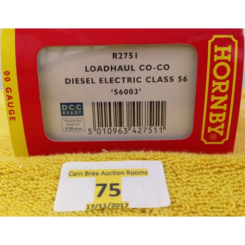 75 - HORNBY R2751 LOADHAUL CO-CO DIESEL ELECTRIC CLASS 56 '56003'