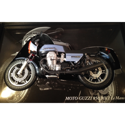 167 - Minichamps Moto Guzzi 850 Mk 1 Le Mans boxed mint condition 1:12