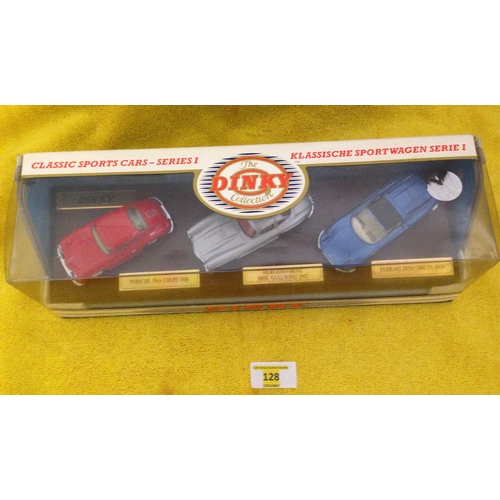 128 - Dinky 3 cars in a box