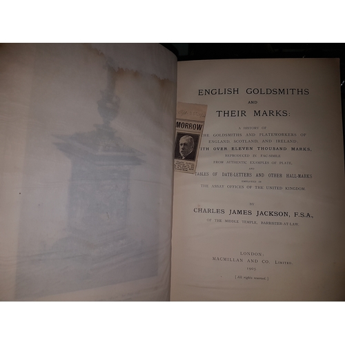 109 - English Goldsmiths and their marksnC J Jackson FSA 1905