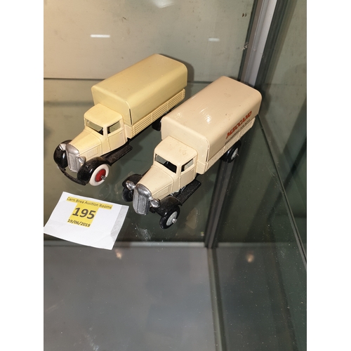 195 - DINKY Lorry x 2