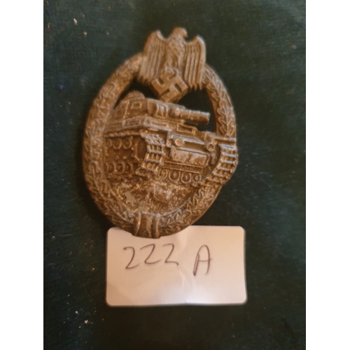 222A - Nazi Panzer badge
-------------------------------------------------------
Please note all German bad... 