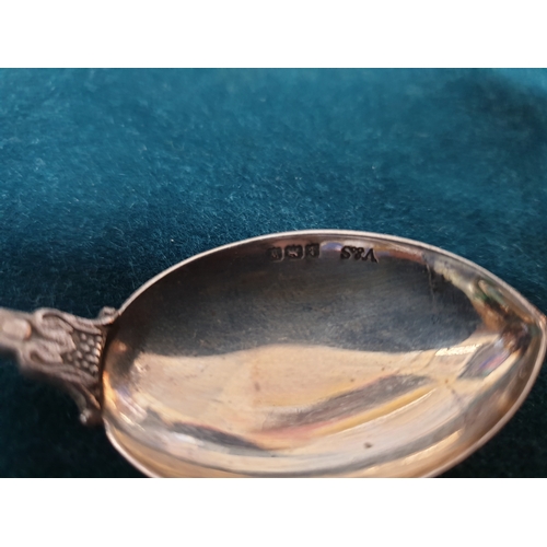 231A - Two silver hall marked military spoons