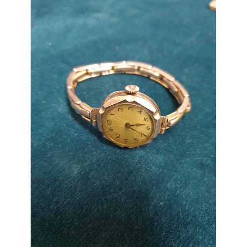 234 - Vintage 9ct Rose Gold Watch Working