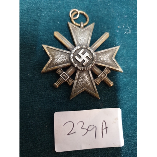 239A - WW2 1939 WAR MERIT CROSS with SWORDS