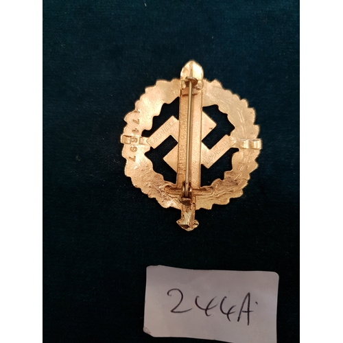 244A - WW2 German SA Sports Badge
-------------------------------------------------------
Please note all G... 