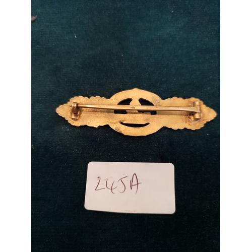 245A - WWII WW2 GERMAN NAZI KRIEGSMARINE SUBMARINE CLASP - BRONZE GRADE
-----------------------------------... 