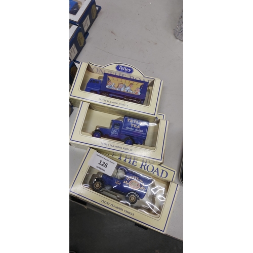 126 - 3 Tetley models