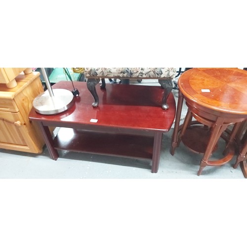 81 - Mahogany coloured coffee table