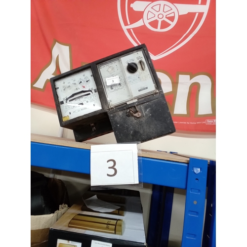 3 - coin (50p) operated electricity meter