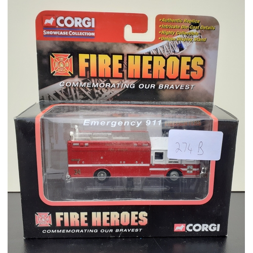 245 - Boxed Corgi Fire Heroes E-One Cyclone Rescue Fairfax County VA