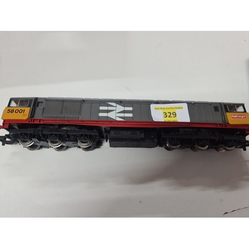 329 - Hornby OO Gauge R.332 BR Railfreight Class 58 Co-Co Diesel Locomotive no.58001