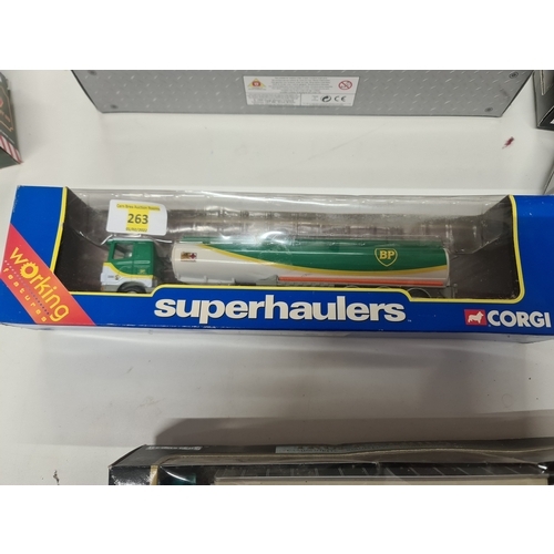 263 - Corgi Superhaulers Scania  BP Fuel Tanker 1-64, Boxed TY86608