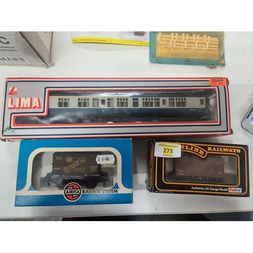 273 - boxed wagons & coach