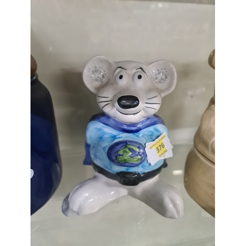 376 - Money Mouse Ceramic Money Box Hargreaves Lansdown Hand Painted Limited Edition