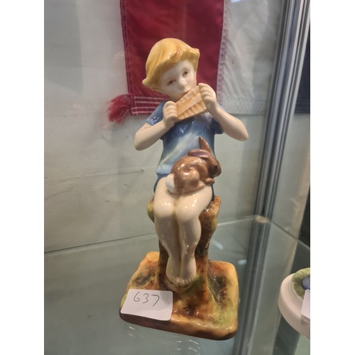 637 - VINTAGE 1937 ROYAL WORCESTER PETER PAN FIGURINE GERTNER