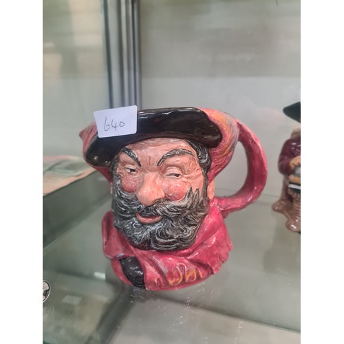 640 - Rare Toby Jug Of John Falstaff Old Vintage Royal Doulton