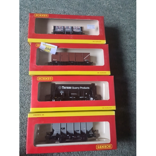 494 - 4 x Hornby wagons